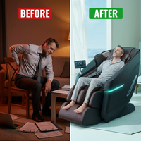 Full Body Massage Chair Zero Gravity 3D Shiatsu Recliner Sl-Track Heat, AI Voice — Before & After